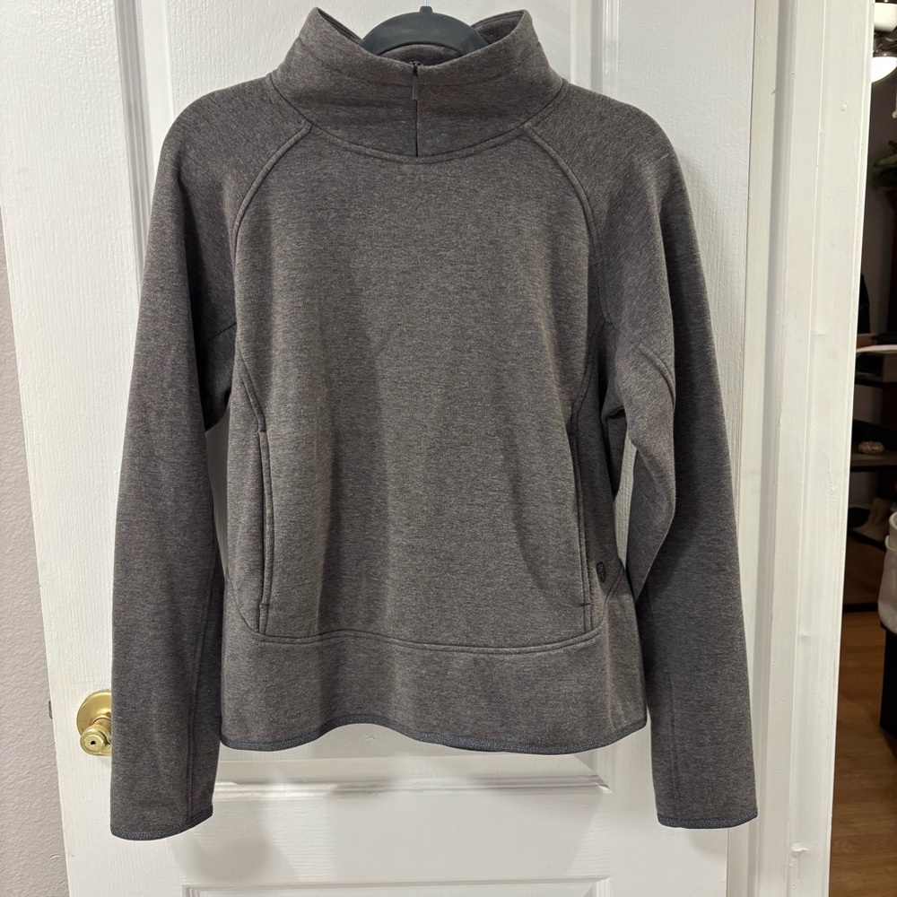 Mountain Hardwear Ordessa 1/4 Zip Fleece Gray Pullover Sweatshirt size M